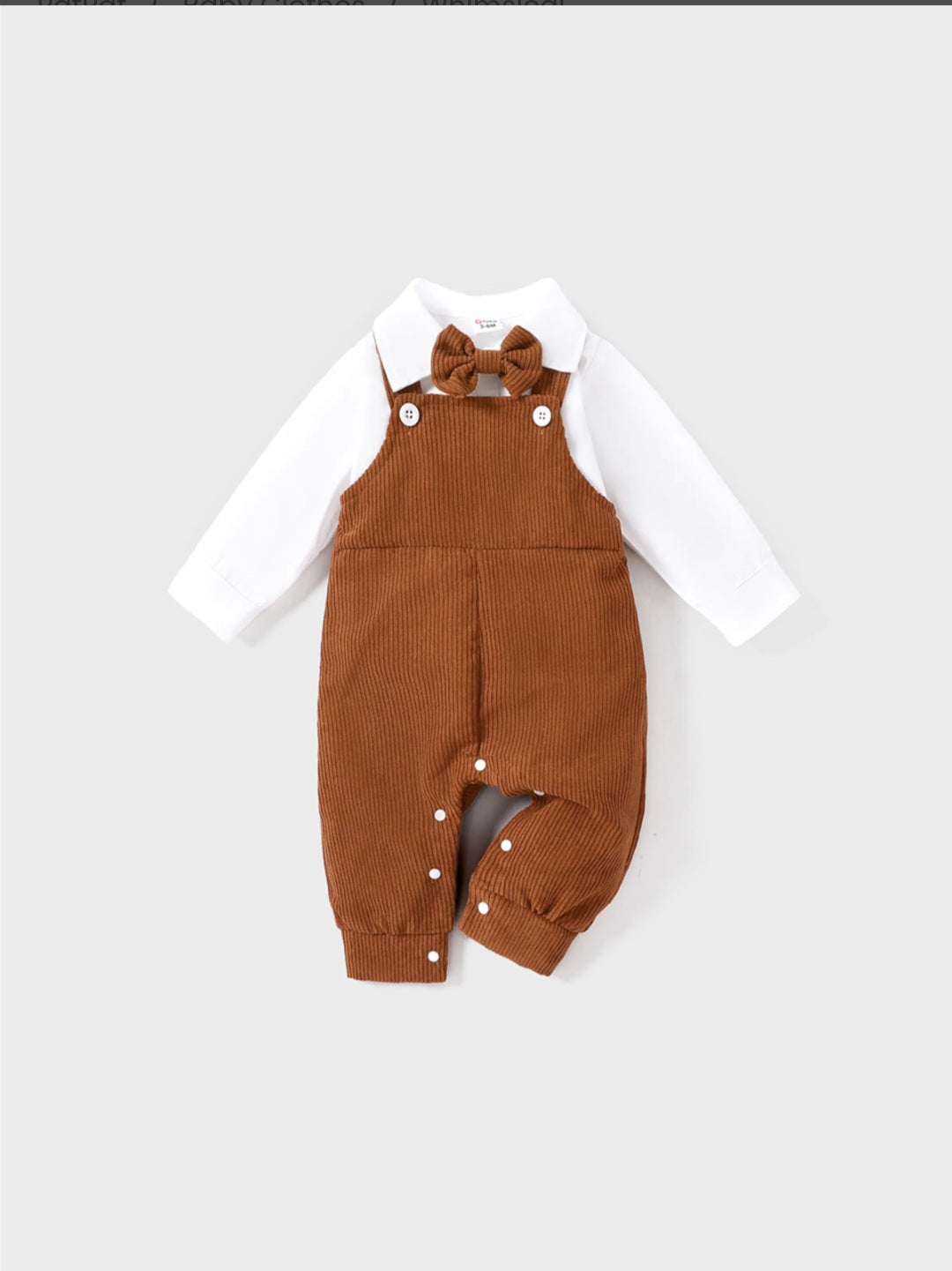 2pcs Baby Boy Solid Color Casual Set 100% Cotton