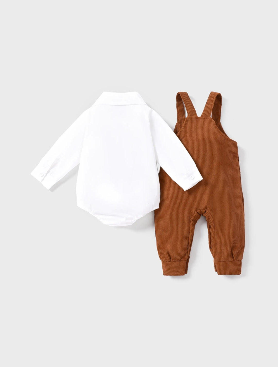 2pcs Baby Boy Solid Color Casual Set 100% Cotton